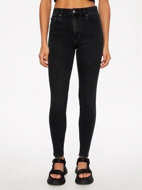Dynamite Denim DYNDNM High-Rise Black Skinny Jeans for Women / Vintage Black